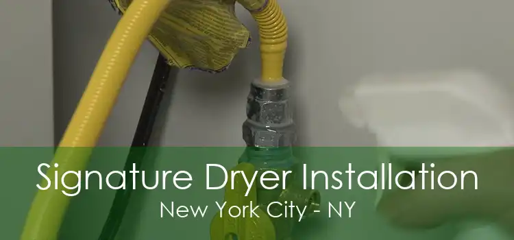 Signature Dryer Installation New York City - NY